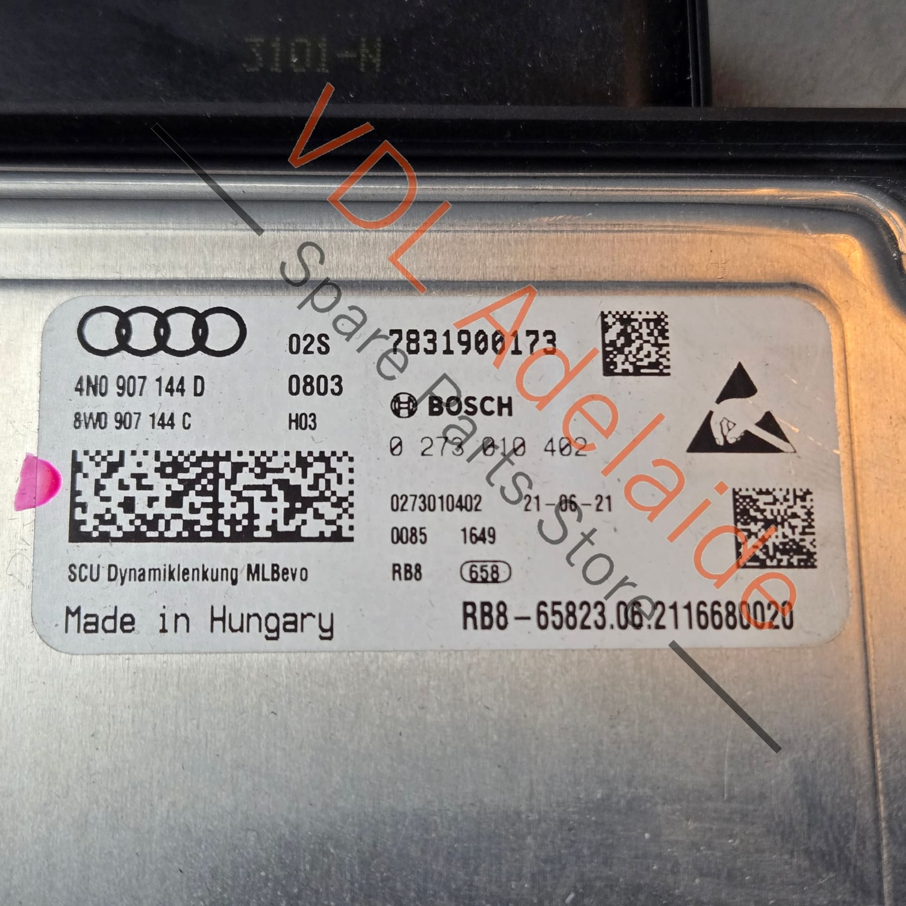 4N0907144D    Audi RS7 Active Dynamic Steering Control Module 4N0907144D