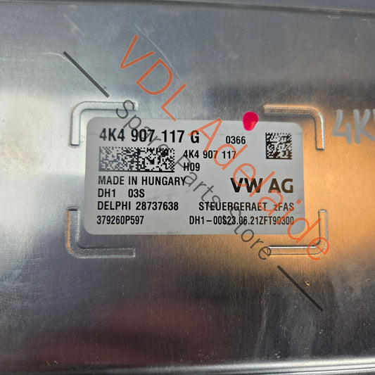 4K4907117G    Audi Driver Assistance Control Unit Camera Block 4K4907117G