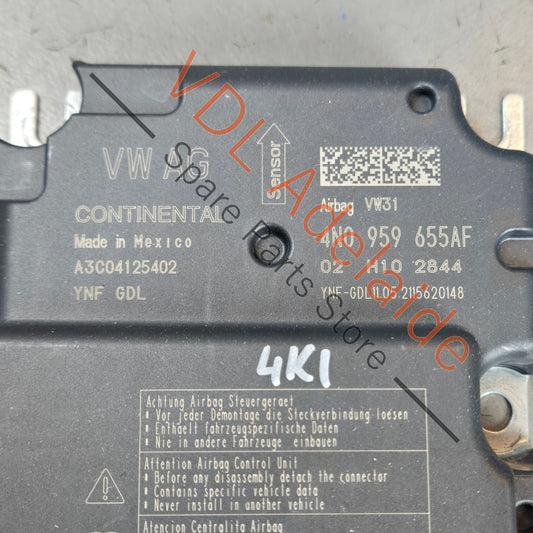 4N0959655AF    Audi RS7 Control Unit for Airbag SRS 4N0959655AF