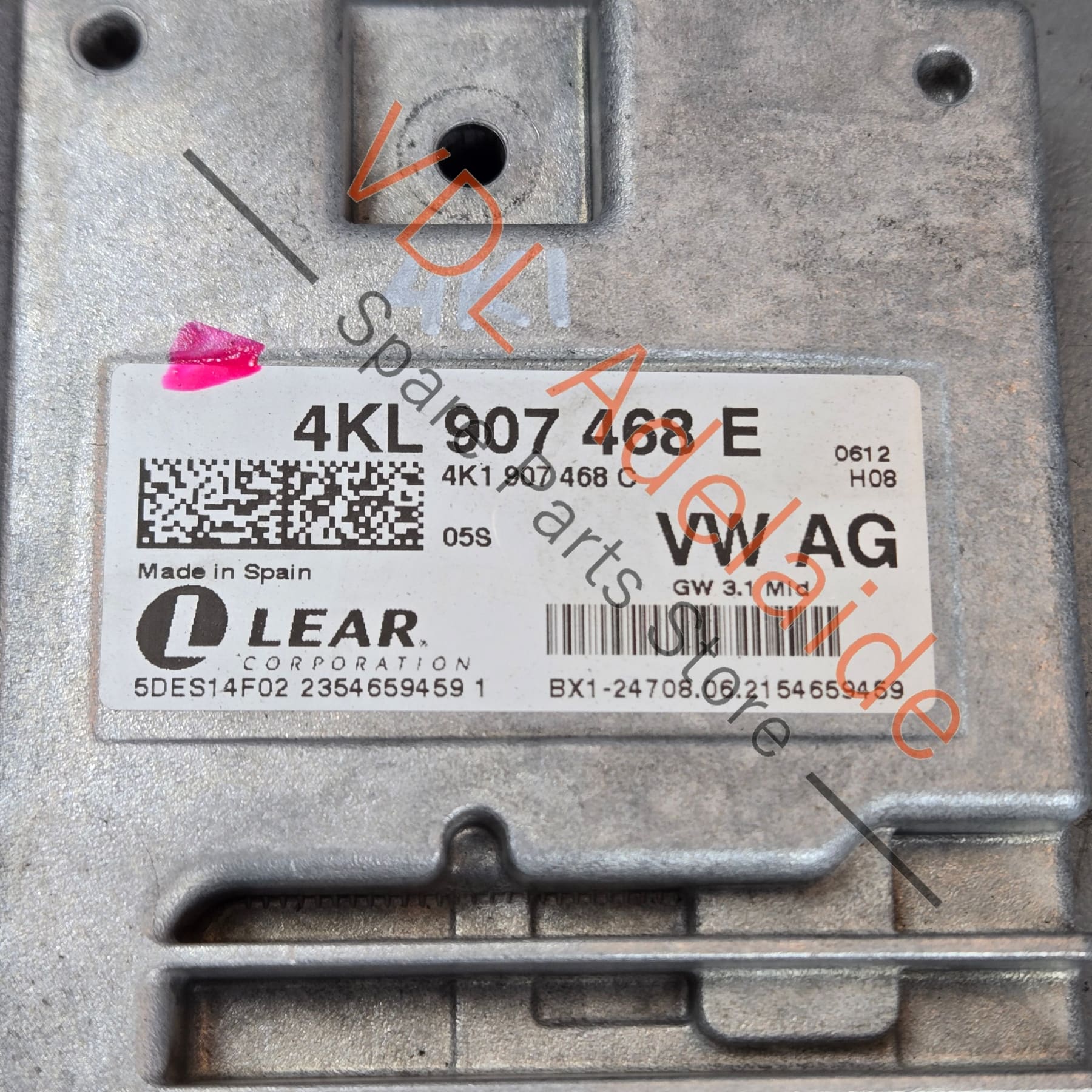 4KL907468E    Audi Interface for Diagnosis Gateway CGW Module 4KL907468E