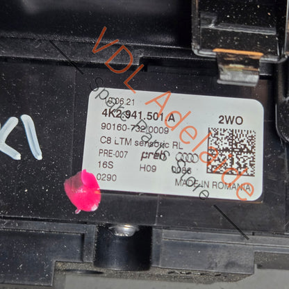 4K2941501A 4K2857966V58   Audi RS7 Headlight Light Button Control Panel 4K2857966 V58 4K2941501A