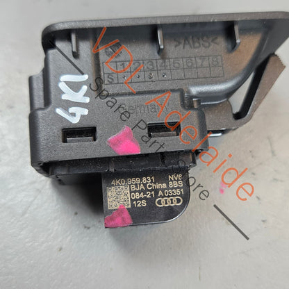 4K0959831    Audi A6 A7 Electric Rear Hatch Tailgate Boot Open Close Button 4G0959831