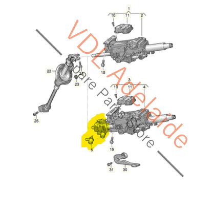 8W0927287C 4N0419502T 8W0419506L  Audi Active Steering Column 8W0927287C 8W0419506L 4N0419502T