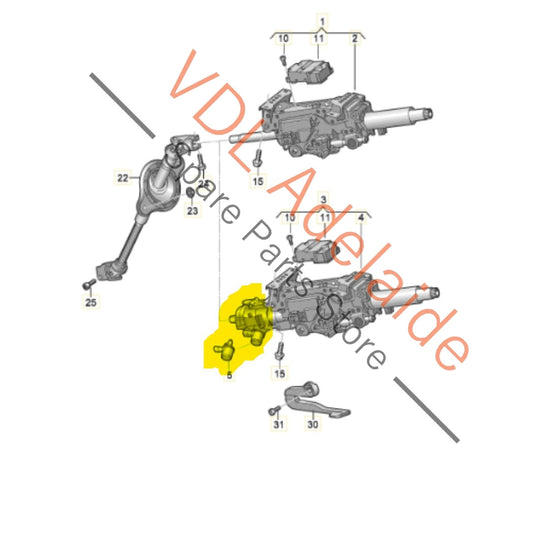 8W0927287C 4N0419502T 8W0419506L  Audi Active Steering Column 8W0927287C 8W0419506L 4N0419502T