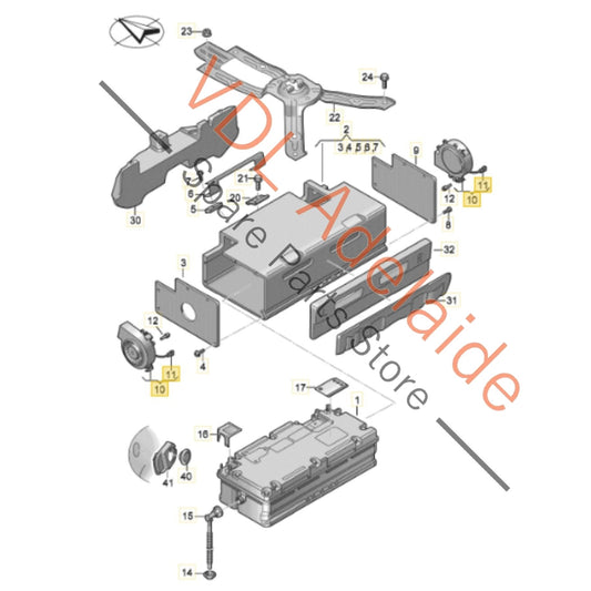 4N0915213C    Audi A6 A7 A8 Q7 Q8 48V Battery Breather Cooling Fan Blower 4N0915213C