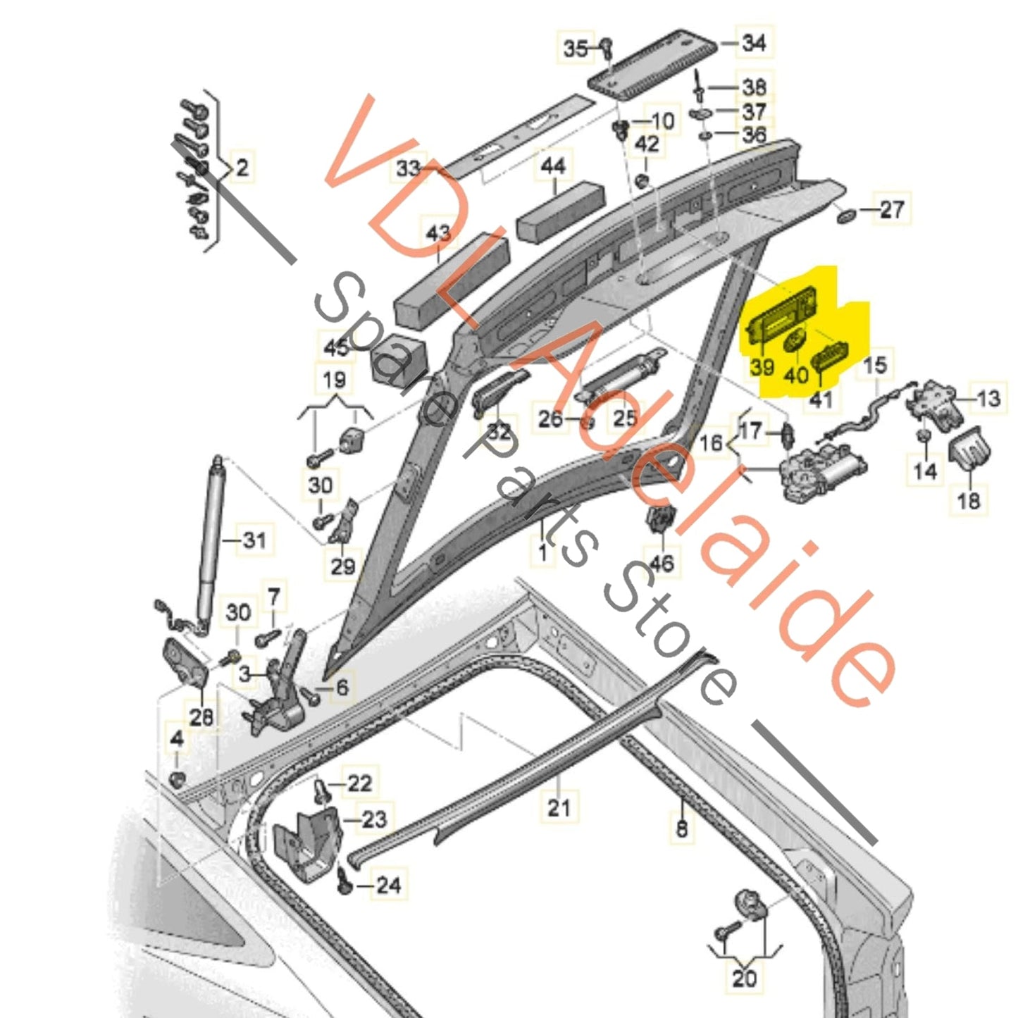4K8971372    Audi Etron Q8 A7 S7 RS7 Rear Trunk Boot Hatch Button Camera