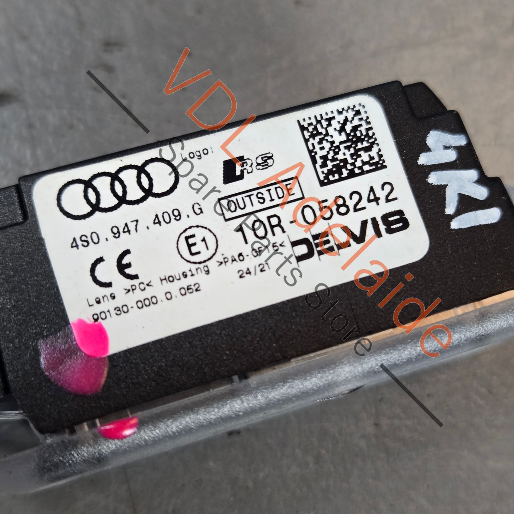 4S0947410G 4S0947409G   Genuine Audi RS RS3 RS4 RS5 RS6 RS7 Door Entry Light Projector Set left & Right pair 4S0947410G 4S0947409G