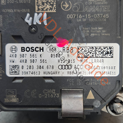 4K0907561K 4K0907561 4K0907561P  Audi RS7 Front Radar Sensor for Automatic Cruise Control 4K0907561P