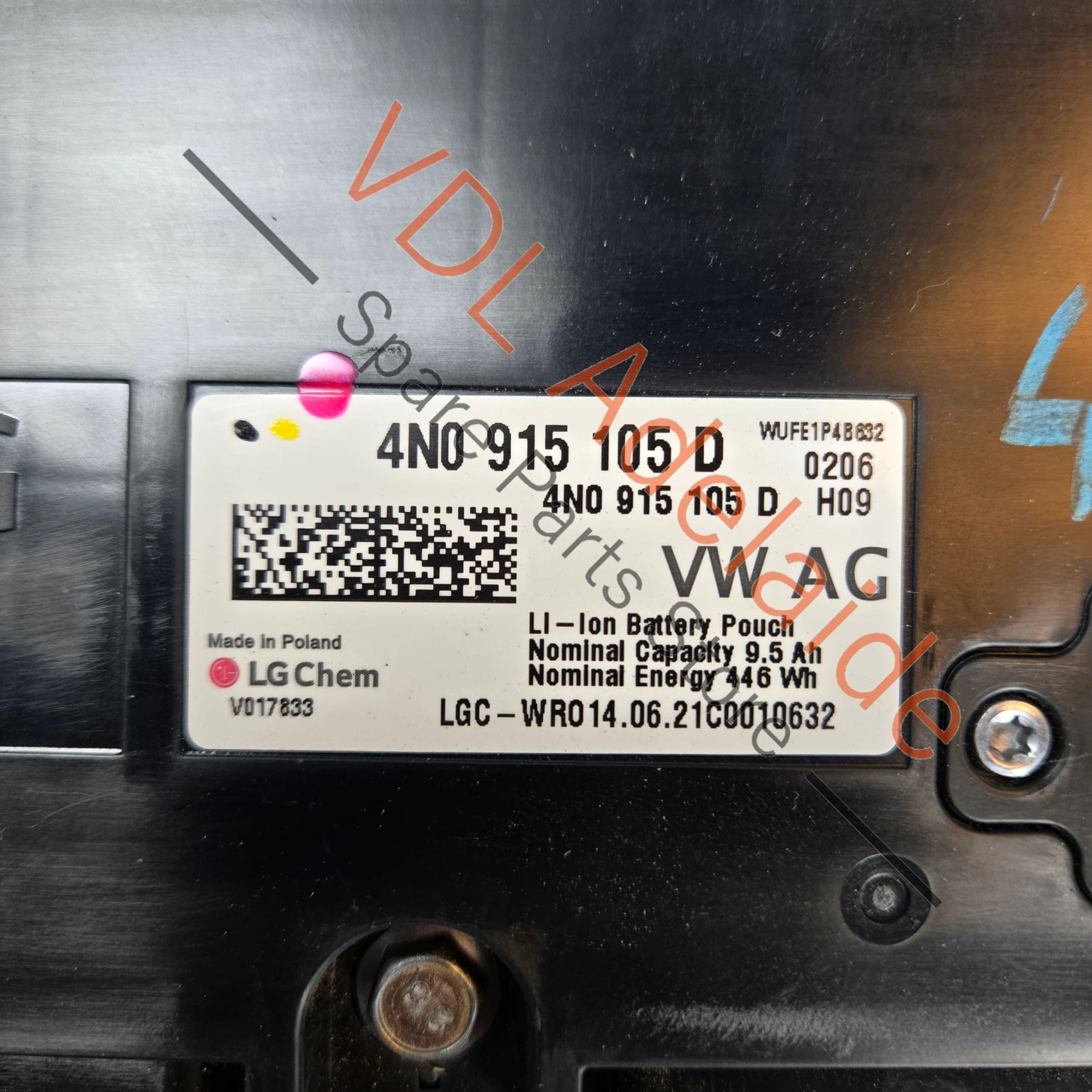 4N0915105D 4N0915105F   Audi VW Porsche 48V Lithuium Battery for MHEV 4N0915105D / 4N0915105F Tested & Healthy