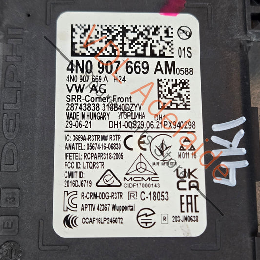 4N0907669AM    VW Audi Object detection sensor radar Front Right 4N0907669AM