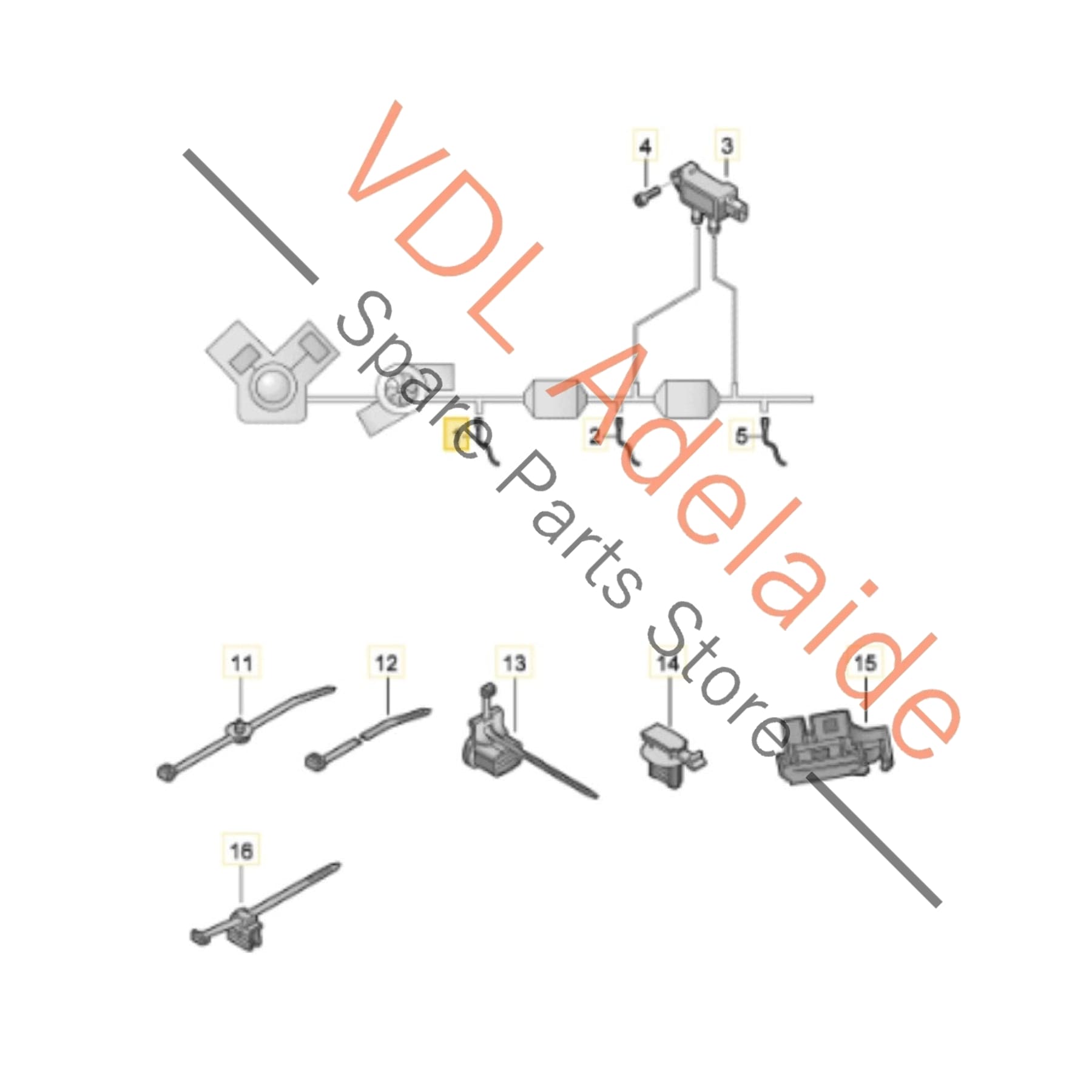 0P2906265Q    Audi RS6 RS7 Exhaust Oxygen Sensor Lambda Probe 0P2906265Q Pre-cat Bank 2