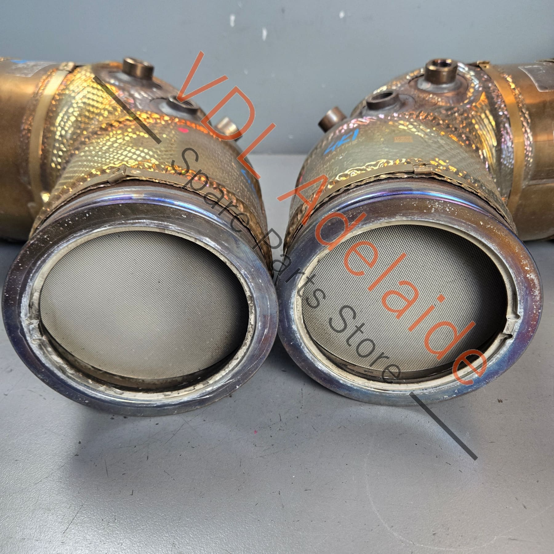 4N0254800K 4N0254850C   Audi Genuine Stock OEM RS6 RS7 Particulate Filter Set Left & Right 4N0254800K 4N0254850C