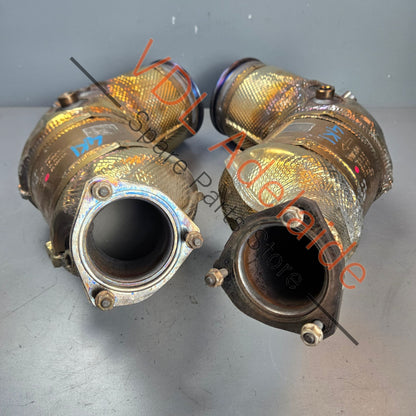 4N0254800K 4N0254850C   Audi Genuine Stock OEM RS6 RS7 Particulate Filter Set Left & Right 4N0254800K 4N0254850C
