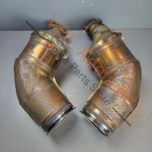 4N0254800K 4N0254850C   Audi Genuine Stock OEM RS6 RS7 Particulate Filter Set Left & Right 4N0254800K 4N0254850C
