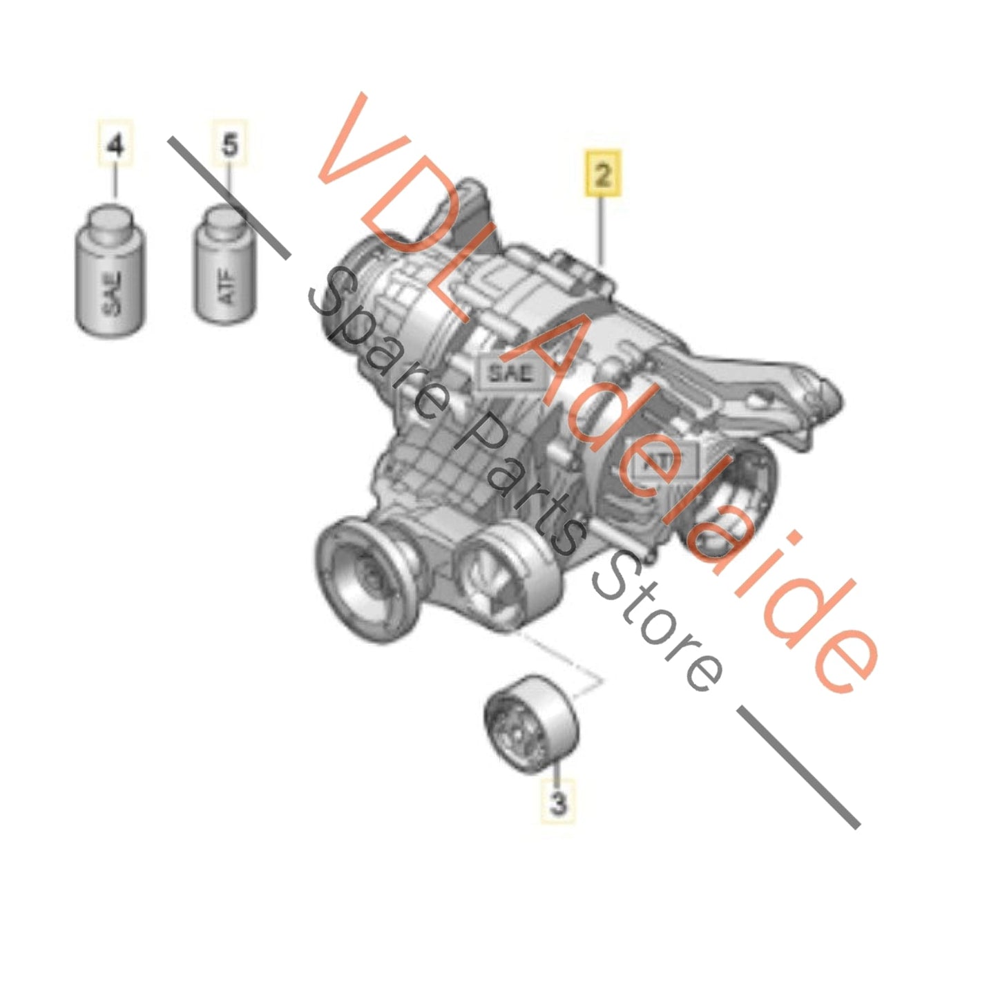 0BX500043D    Audi RS6 RS7 Rear Differential with Torque Vectoring 0BX500043D 43:1