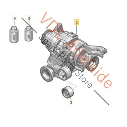 0BX500043D    Audi RS6 RS7 Rear Differential with Torque Vectoring 0BX500043D 43:1