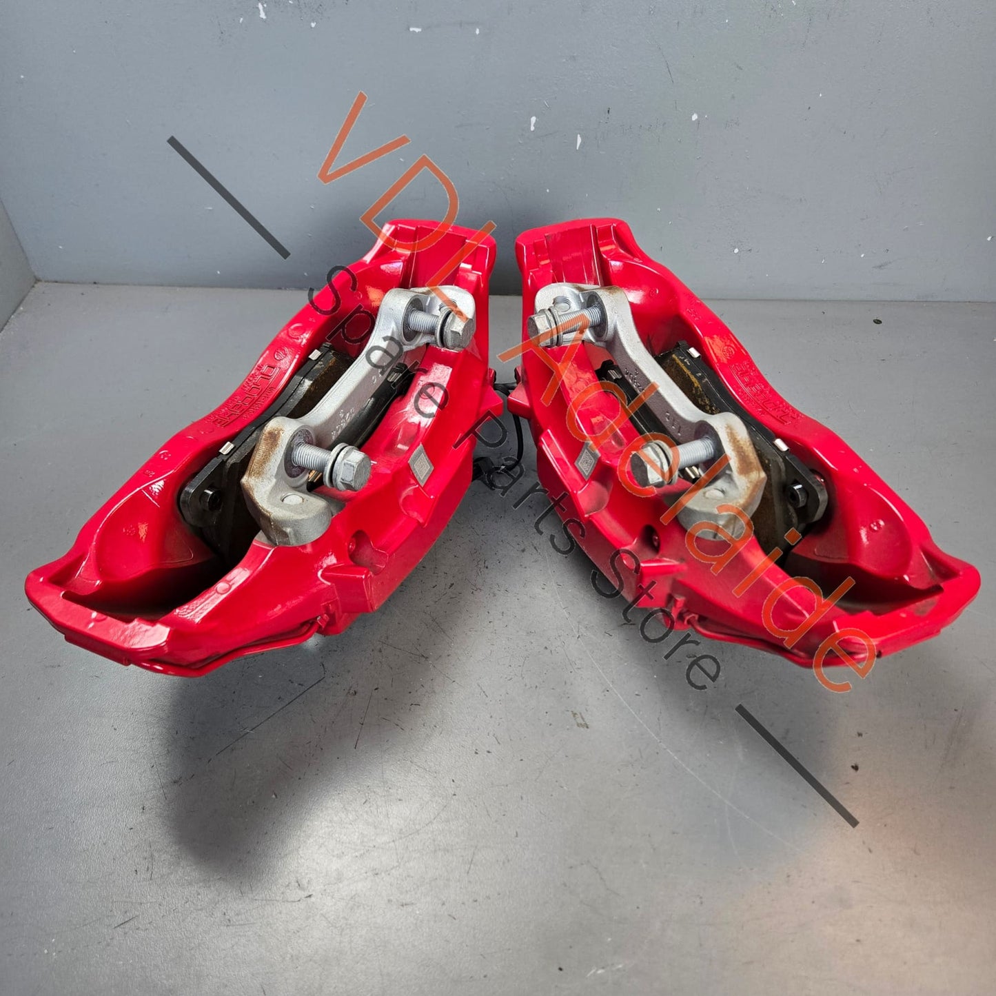 4K0615107R 4K0615108R   Audi RS6 RS7 Front Carbon Ceramic 8 Piston Brake Caliper Set for 440mm x 40mm rotor