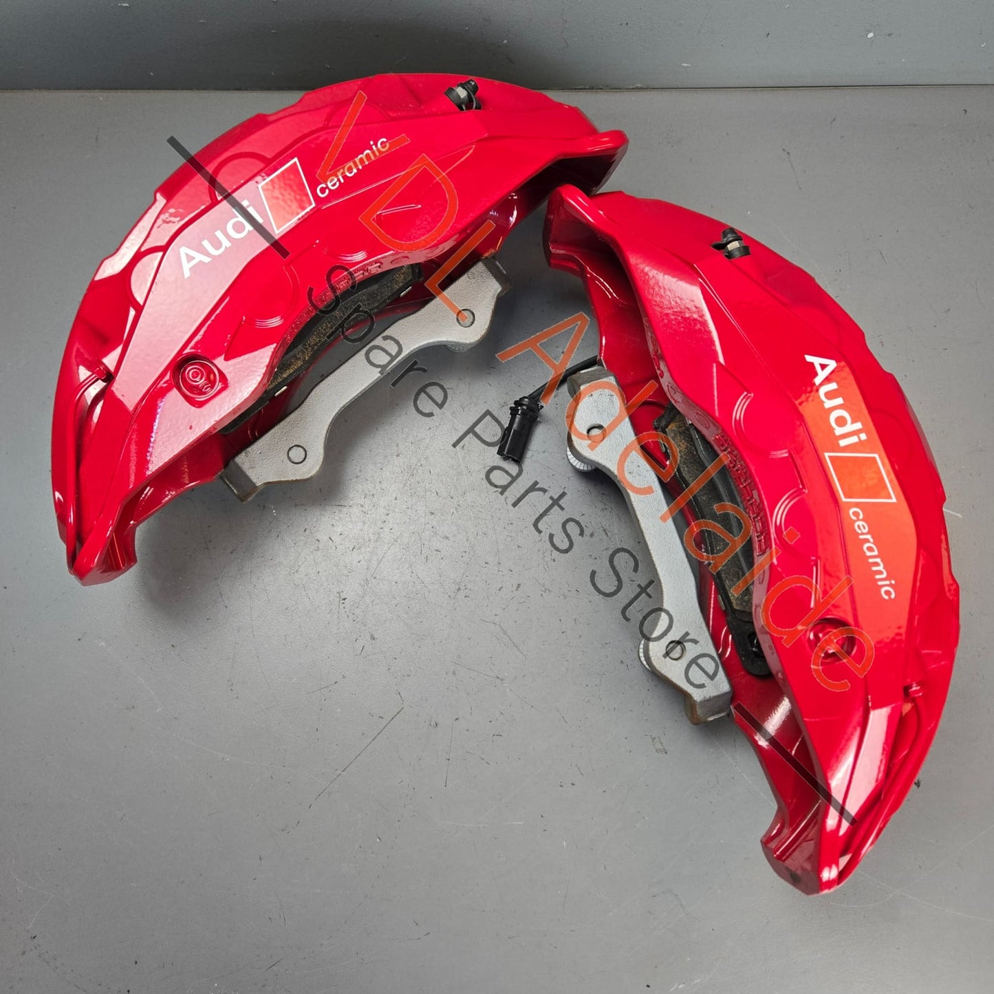 4K0615107R 4K0615108R   Audi RS6 RS7 Front Carbon Ceramic 8 Piston Brake Caliper Set for 440mm x 40mm rotor