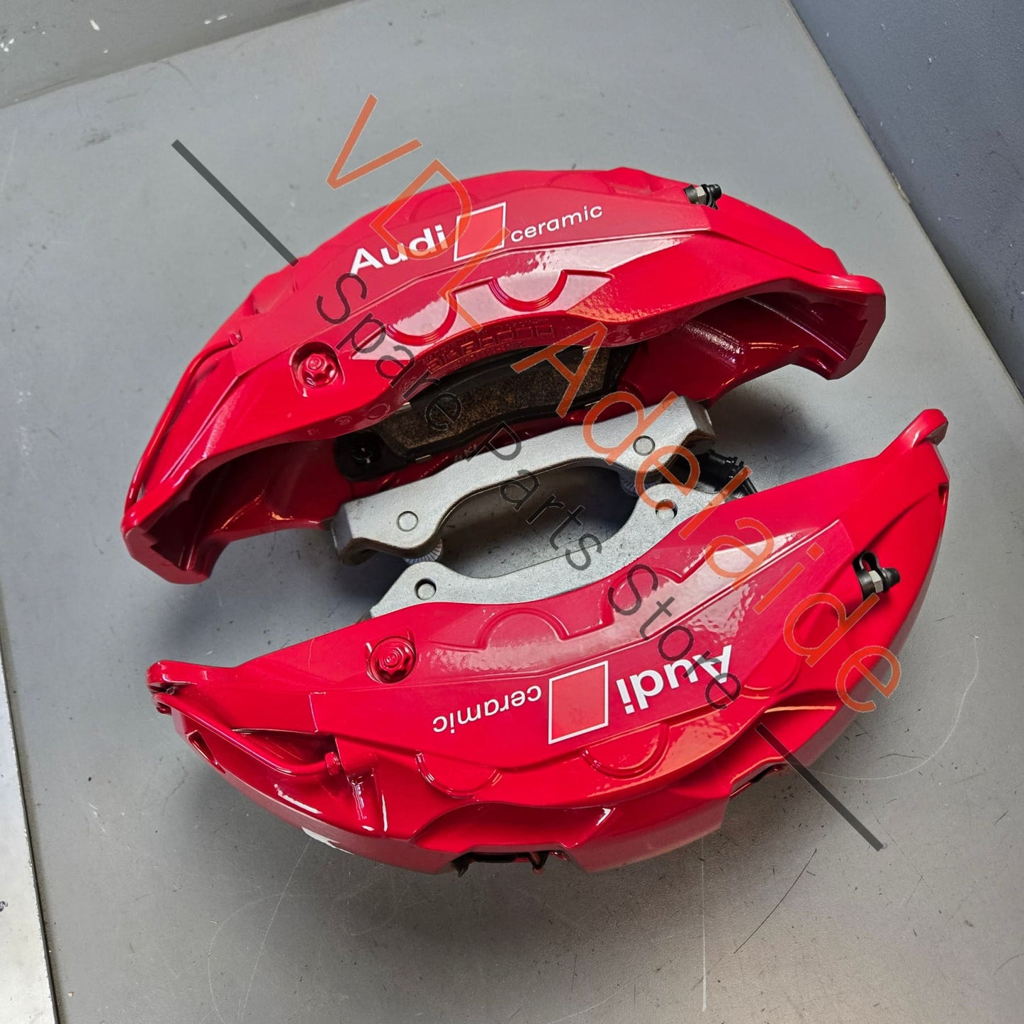 4K0615107R 4K0615108R   Audi RS6 RS7 Front Carbon Ceramic 8 Piston Brake Caliper Set for 440mm x 40mm rotor