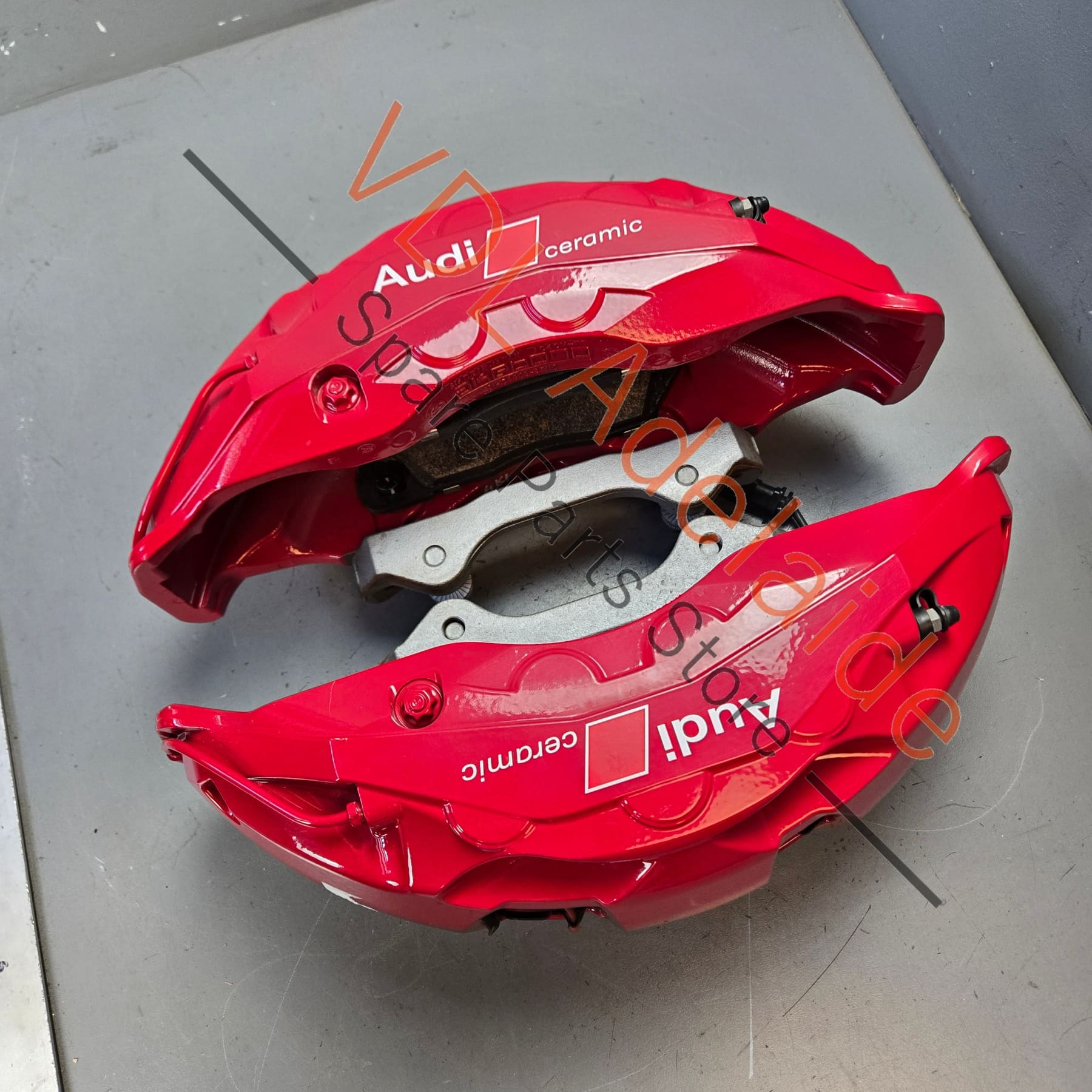 4K0615107R 4K0615108R   Audi RS6 RS7 Front Carbon Ceramic 8 Piston Brake Caliper Set for 440mm x 40mm rotor