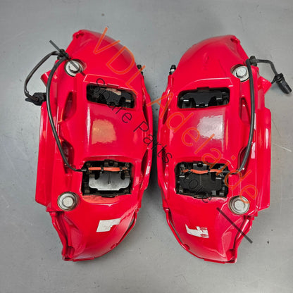 4K0615107R 4K0615108R   Audi RS6 RS7 Front Carbon Ceramic 8 Piston Brake Caliper Set for 440mm x 40mm rotor