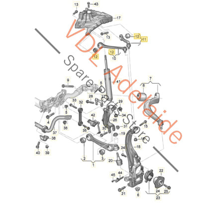 4M0407510C 4M0407510B   Audi Front Right Upper Control Arm Wishbone Suspension 4M0407510B 4M0407510C
