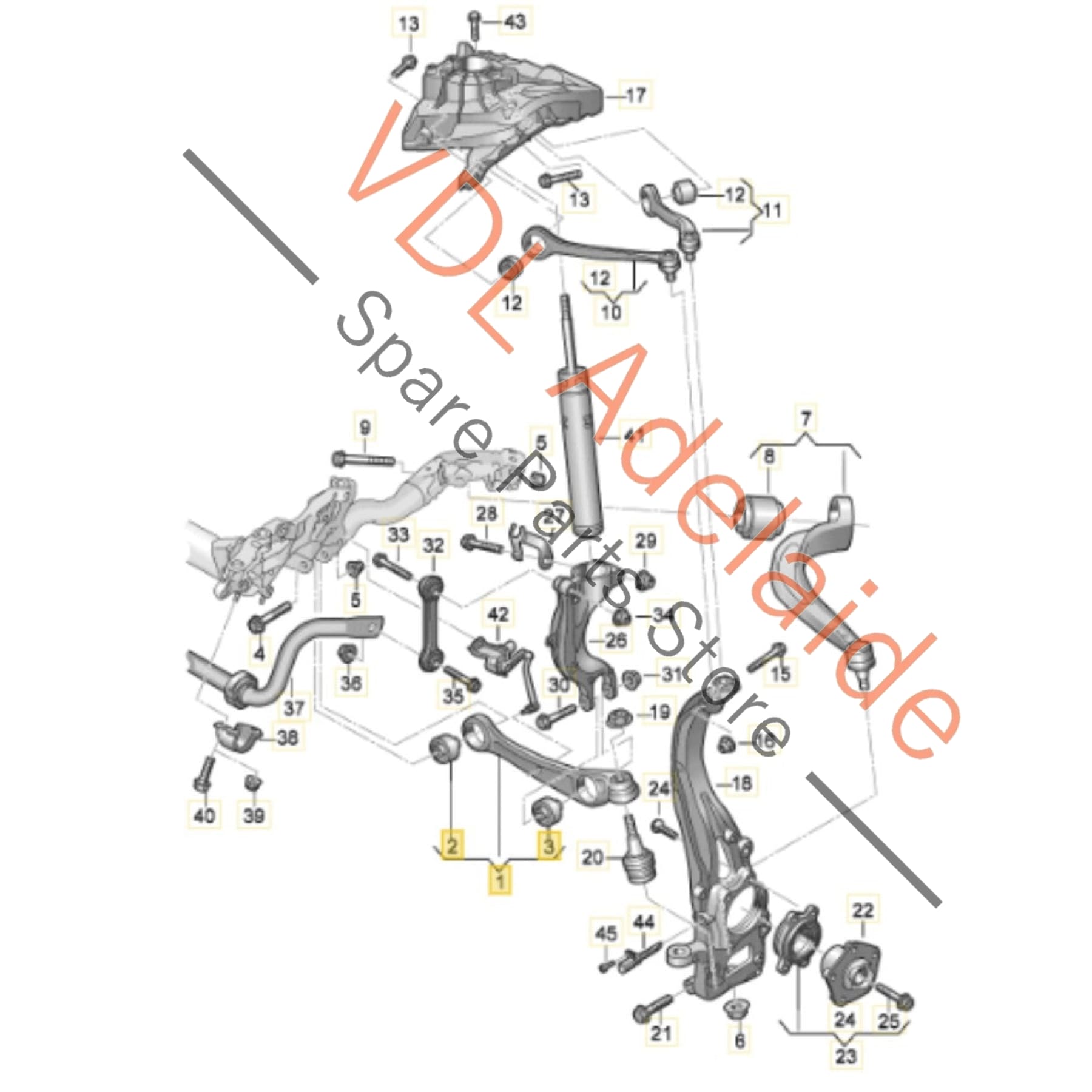 4M0407152R 4M0407156E   Audi Front Right Lower Control Arm Wishbone Suspension 4M0407152R 4M0407156E