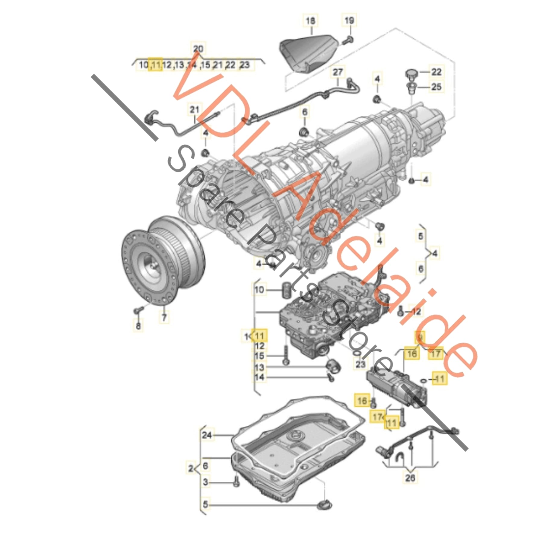 0D7321281D 0D7321281B 9324935012 2106171665 Audi RS6 RS7 Gearbox Oil Pump 0D7321281B 0D7321281D