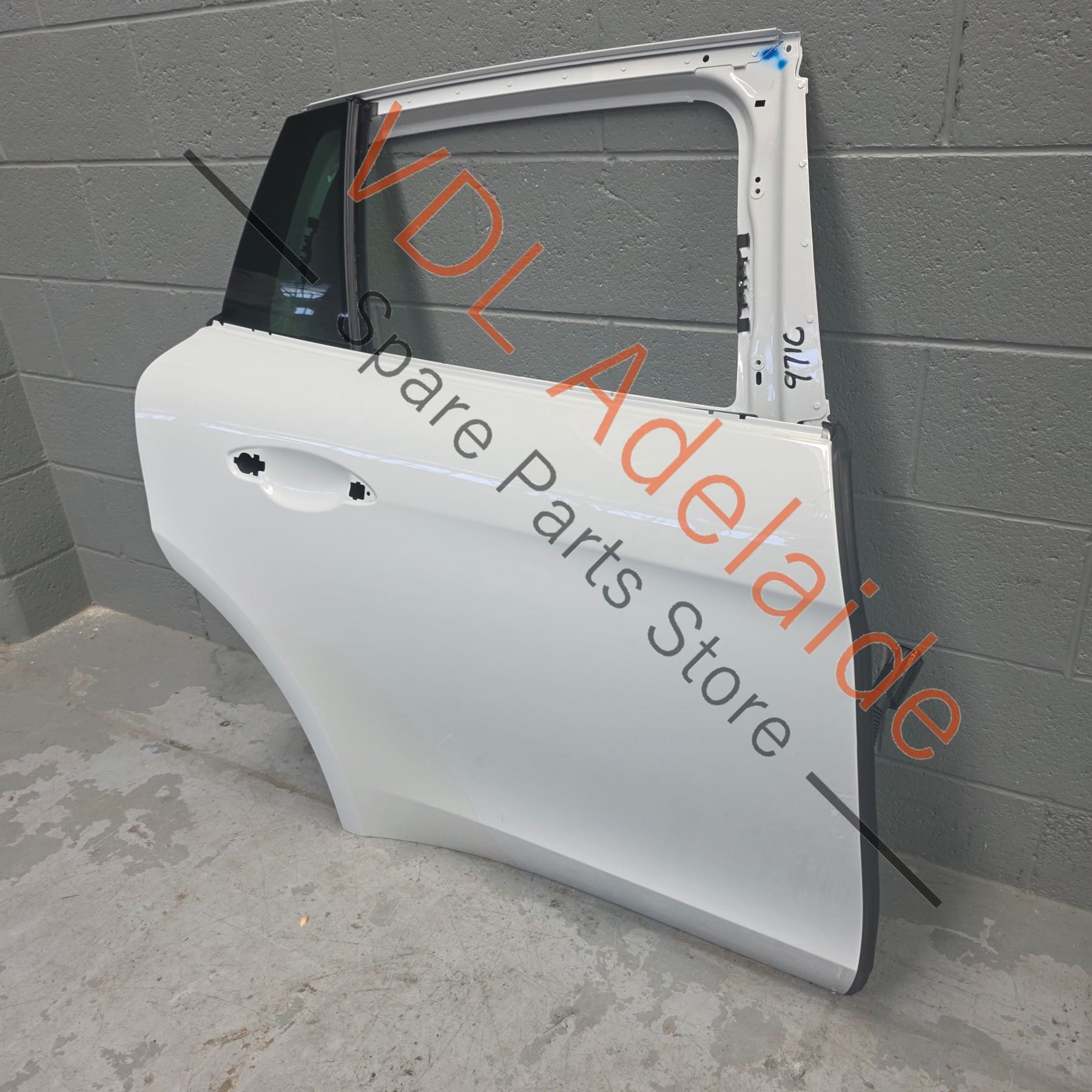 974833022Y     Porsche Panamera Turismo 971 2016-2024 Rear Right Door Shell Panel Carrara White S9R / 2Y 974833022Y GRV