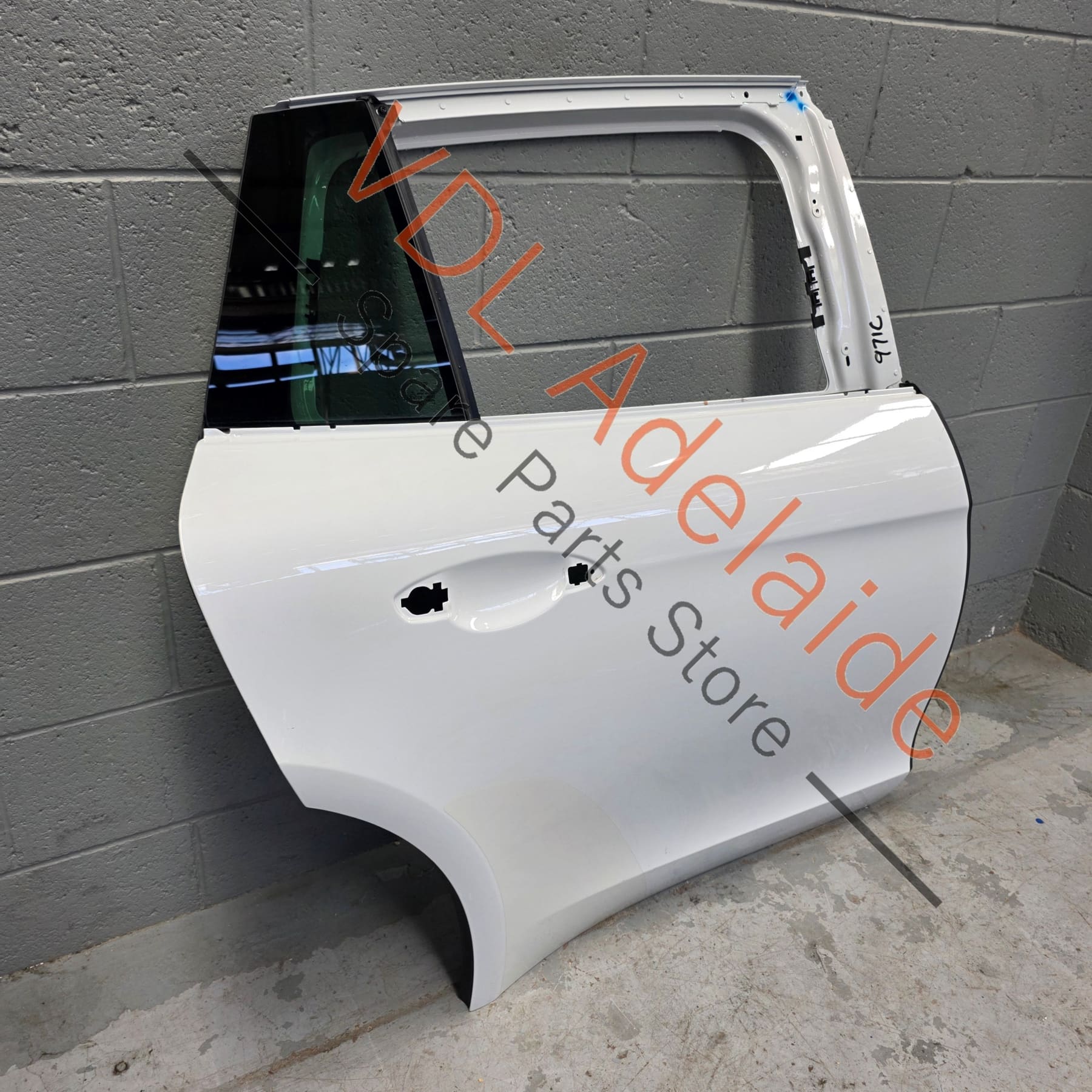 974833022Y     Porsche Panamera Turismo 971 2016-2024 Rear Right Door Shell Panel Carrara White S9R / 2Y 974833022Y GRV