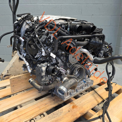 9A710002204 PAC100031    Porsche Panamera 2.9 V6 DGP DGPA Engine 243kw Complete drop-out Motor with Wiring & Turbos etc