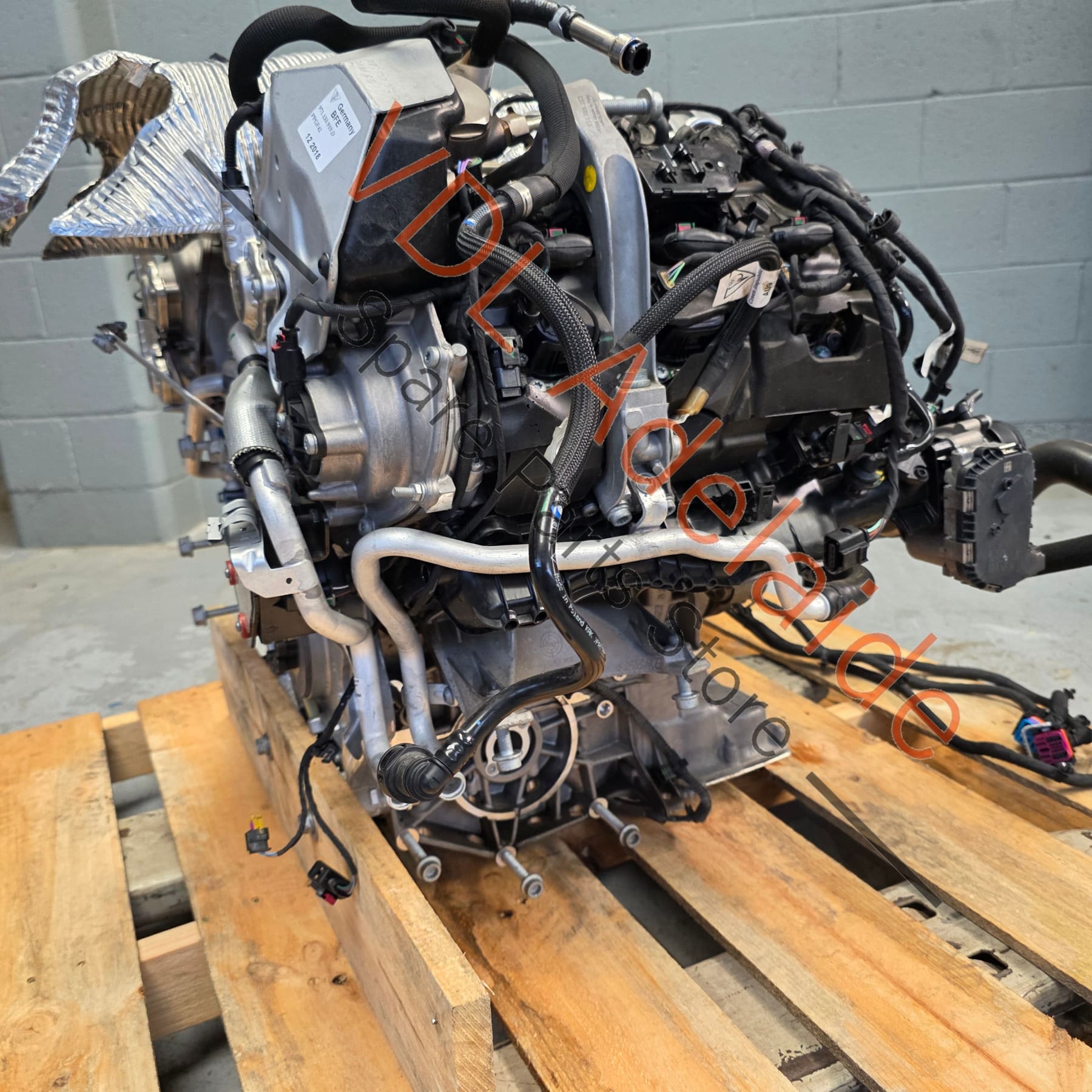 9A710002204 PAC100031    Porsche Panamera 2.9 V6 DGP DGPA Engine 243kw Complete drop-out Motor with Wiring & Turbos etc