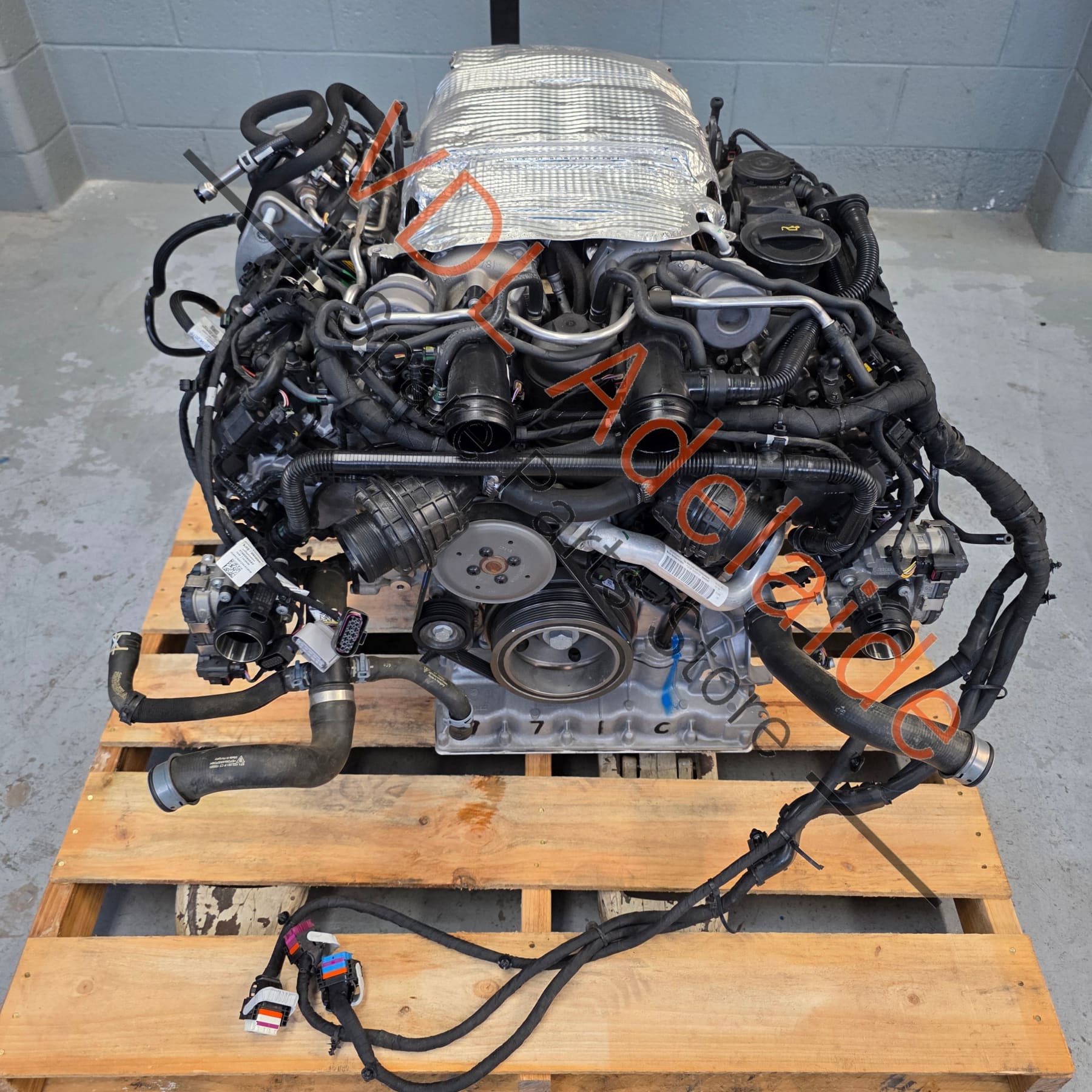 9A710002204 PAC100031    Porsche Panamera 2.9 V6 DGP DGPA Engine 243kw Complete drop-out Motor with Wiring & Turbos etc