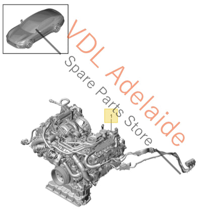 9A710002204 PAC100031    Porsche Panamera 2.9 V6 DGP DGPA Engine 243kw Complete drop-out Motor with Wiring & Turbos etc