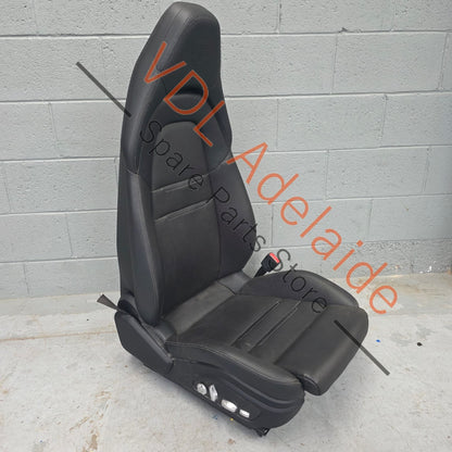 971881806FBGDB     Porsche Panamera Front Right Seat with Crest Logo Emblem in Headrest 971881806FB GDB