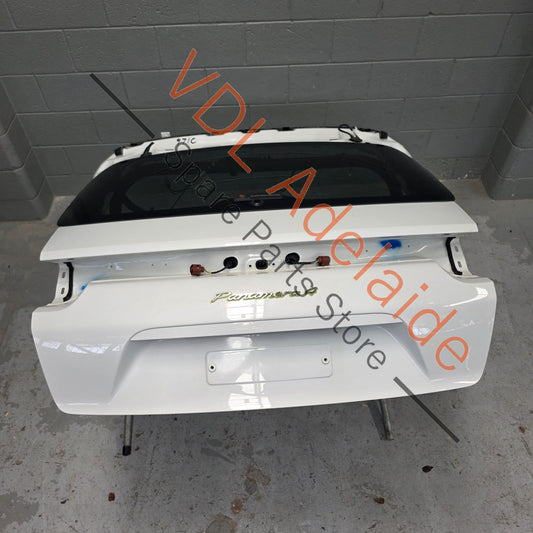 974827025AY     Porsche Panamera 971 Turismo Rear Hatch Boot Trunk Panel Lid Carrara White S9R / 2Y 974827025AY