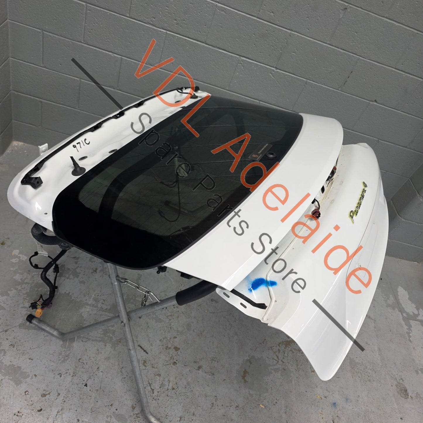 974827025AY     Porsche Panamera 971 Turismo Rear Hatch Boot Trunk Panel Lid Carrara White S9R / 2Y 974827025AY
