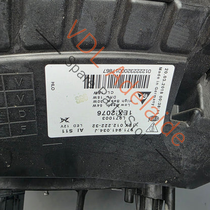 971941044L 971941044J 971941044G   Porsche Panamera 971 PDLS LED Headlight Right 971941044L