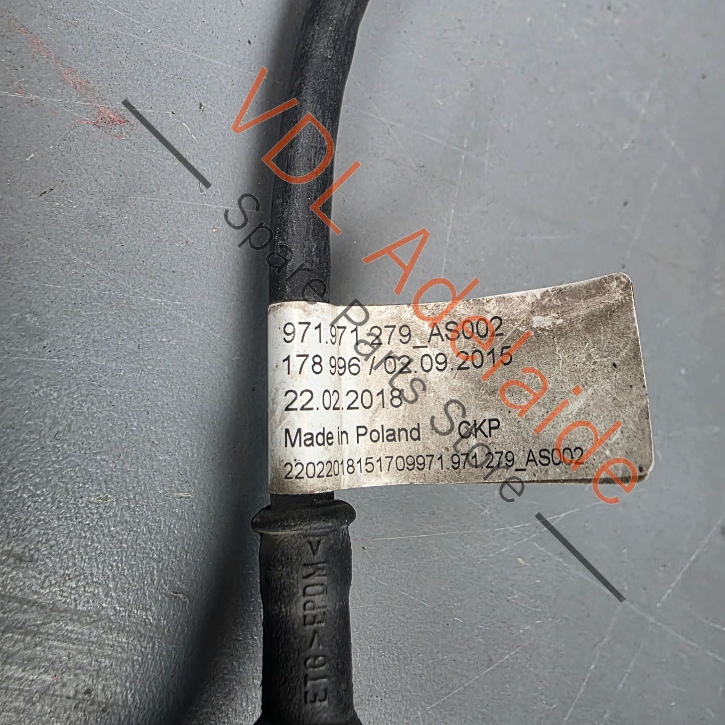 971971279     Porsche Panamera 971 Wiring Harness for ABS Front Left or Right Wheel 971971279