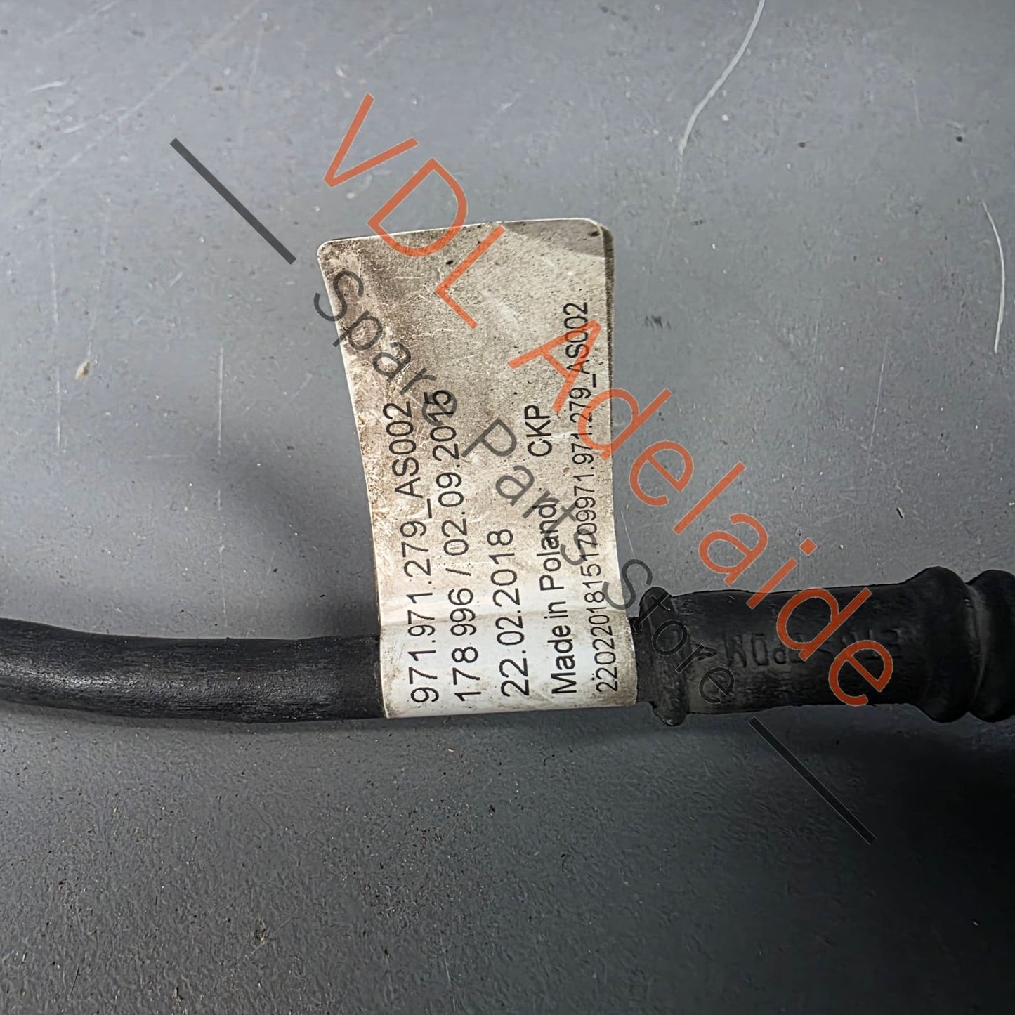 971971279     Porsche Panamera 971 Wiring Harness for ABS Front Left or Right Wheel 971971279