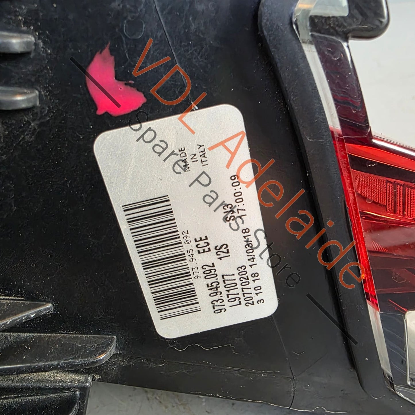 973945092     Porsche Panamera 971 Rear Right Dark Tint Tail Light Taillight 973945092