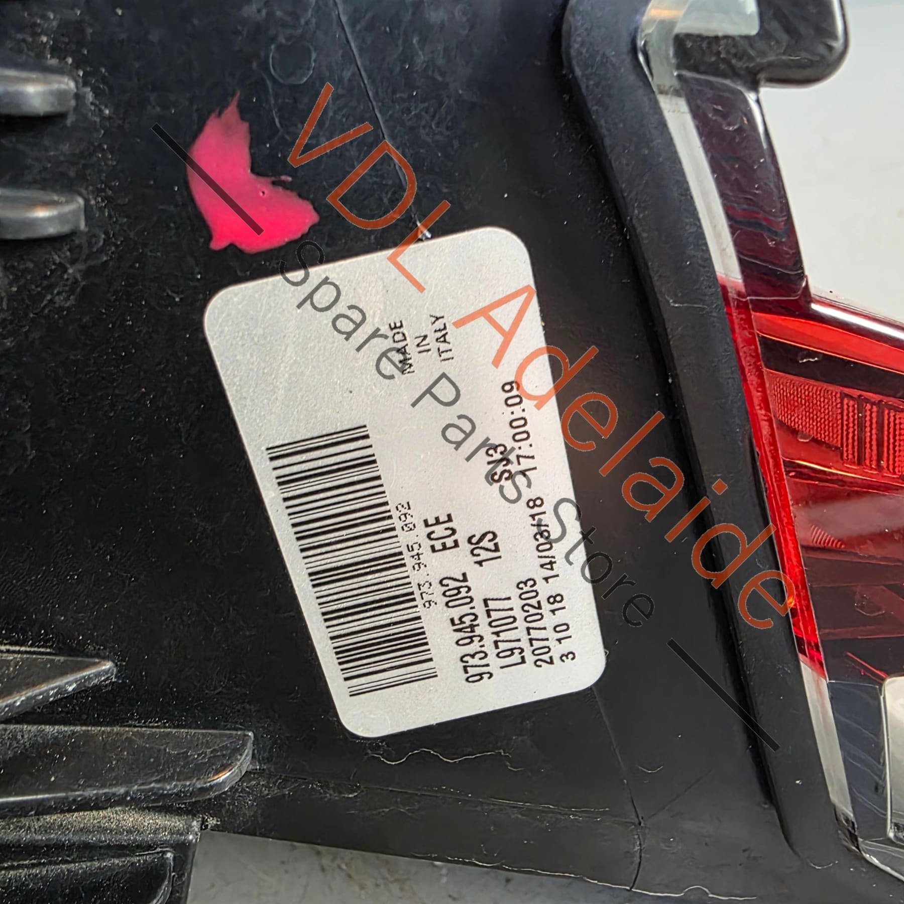 973945092     Porsche Panamera 971 Rear Right Dark Tint Tail Light Taillight 973945092