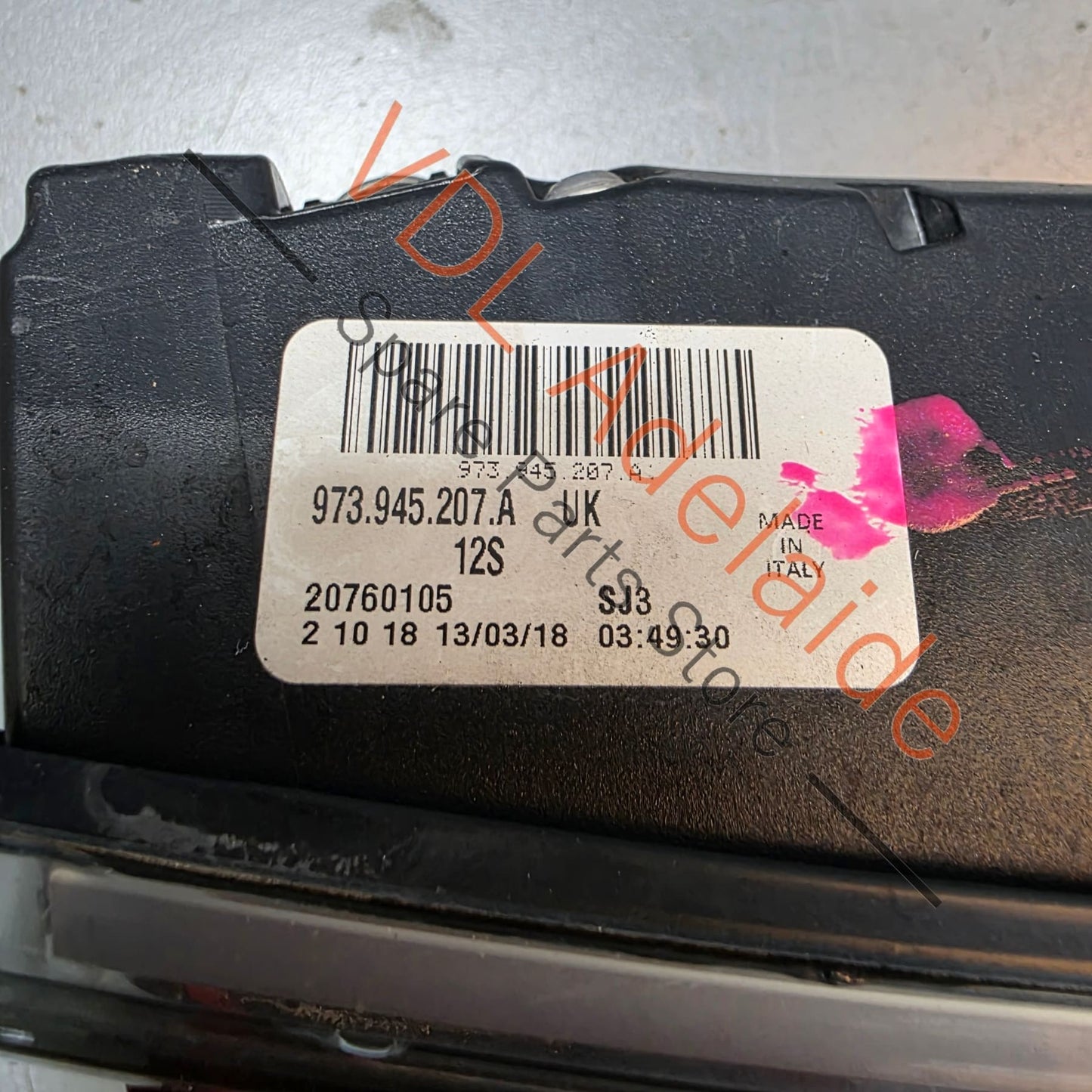 973945207A     Porsche Panamera 971 Rear Left Inner Tail Light Dark Tint 973945207A