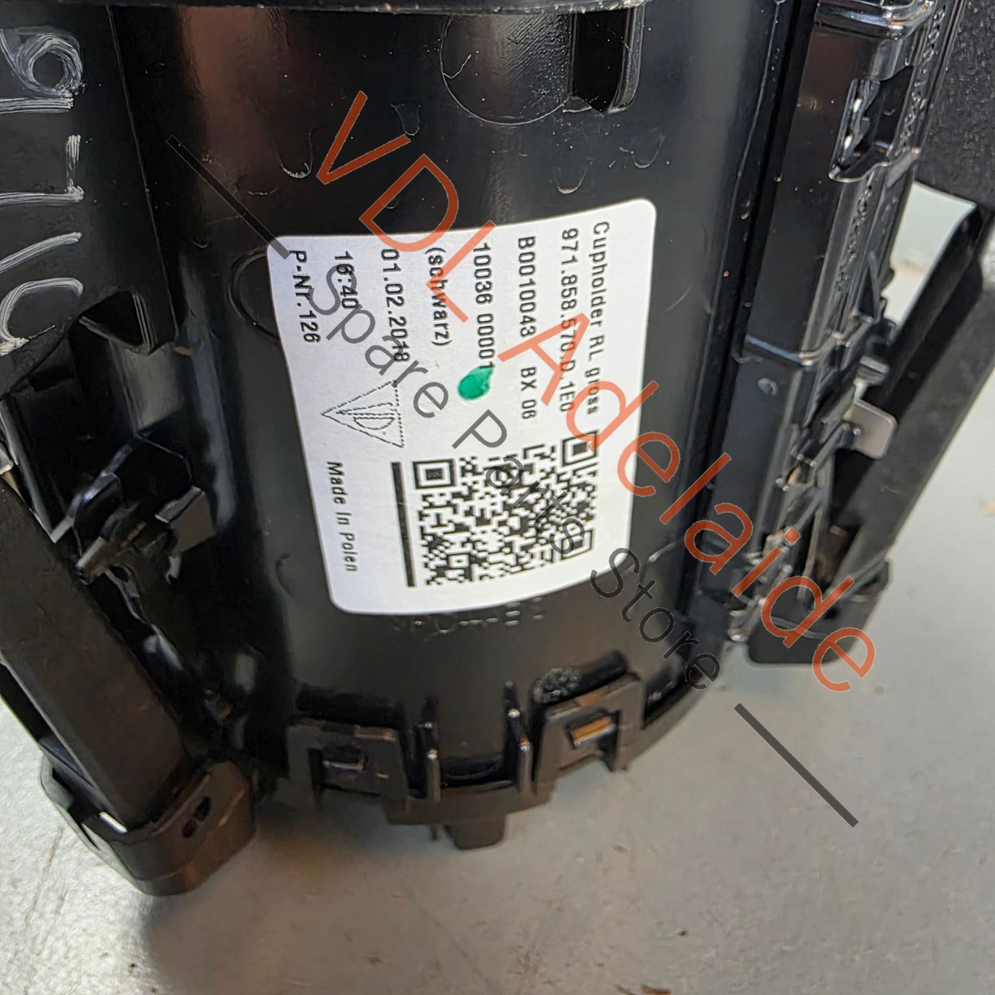 971858570D     Porsche Panamera 971 Centre Console Pop up Drinks Cup Holder Large Rear 971858570D