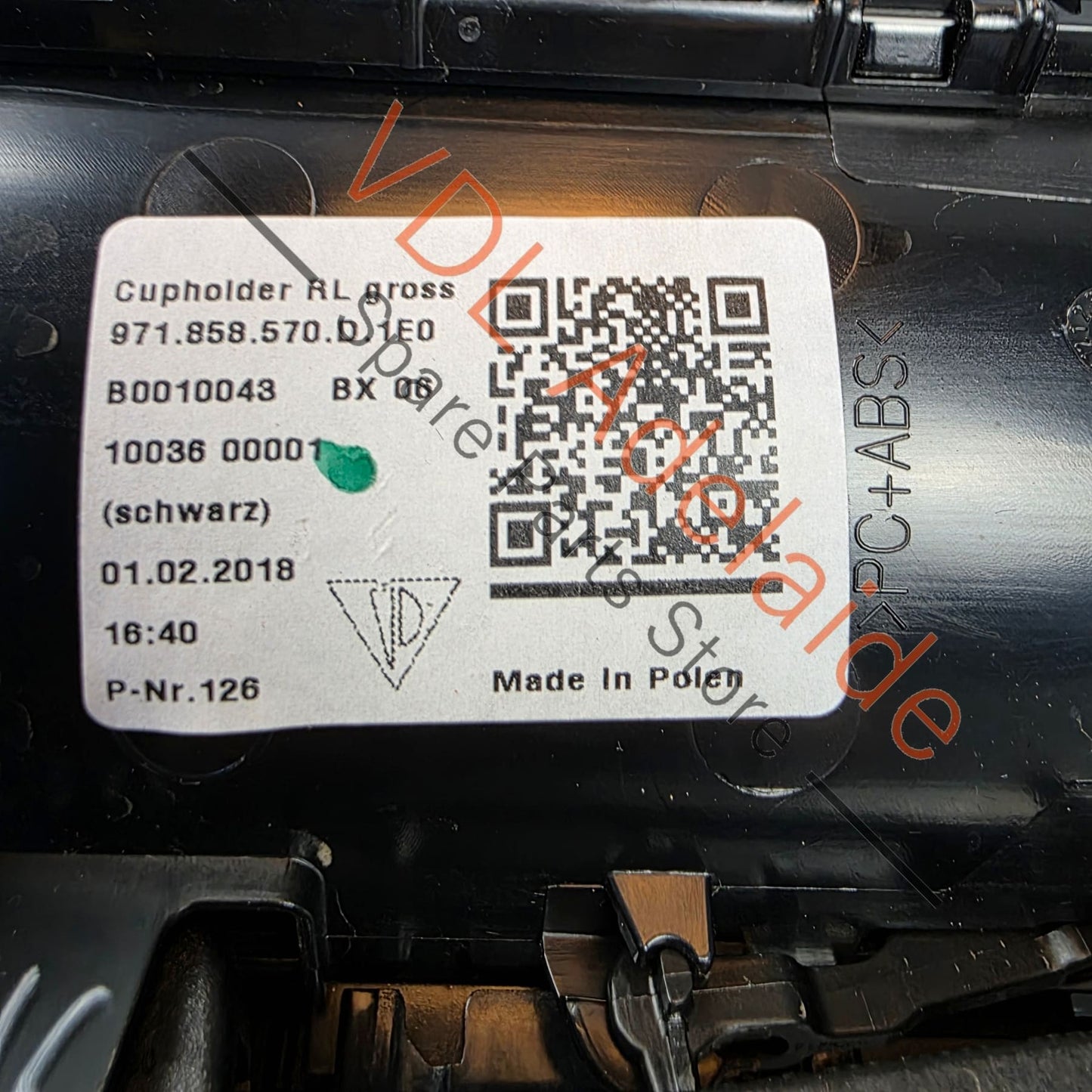 971858570D     Porsche Panamera 971 Centre Console Pop up Drinks Cup Holder Large Rear 971858570D