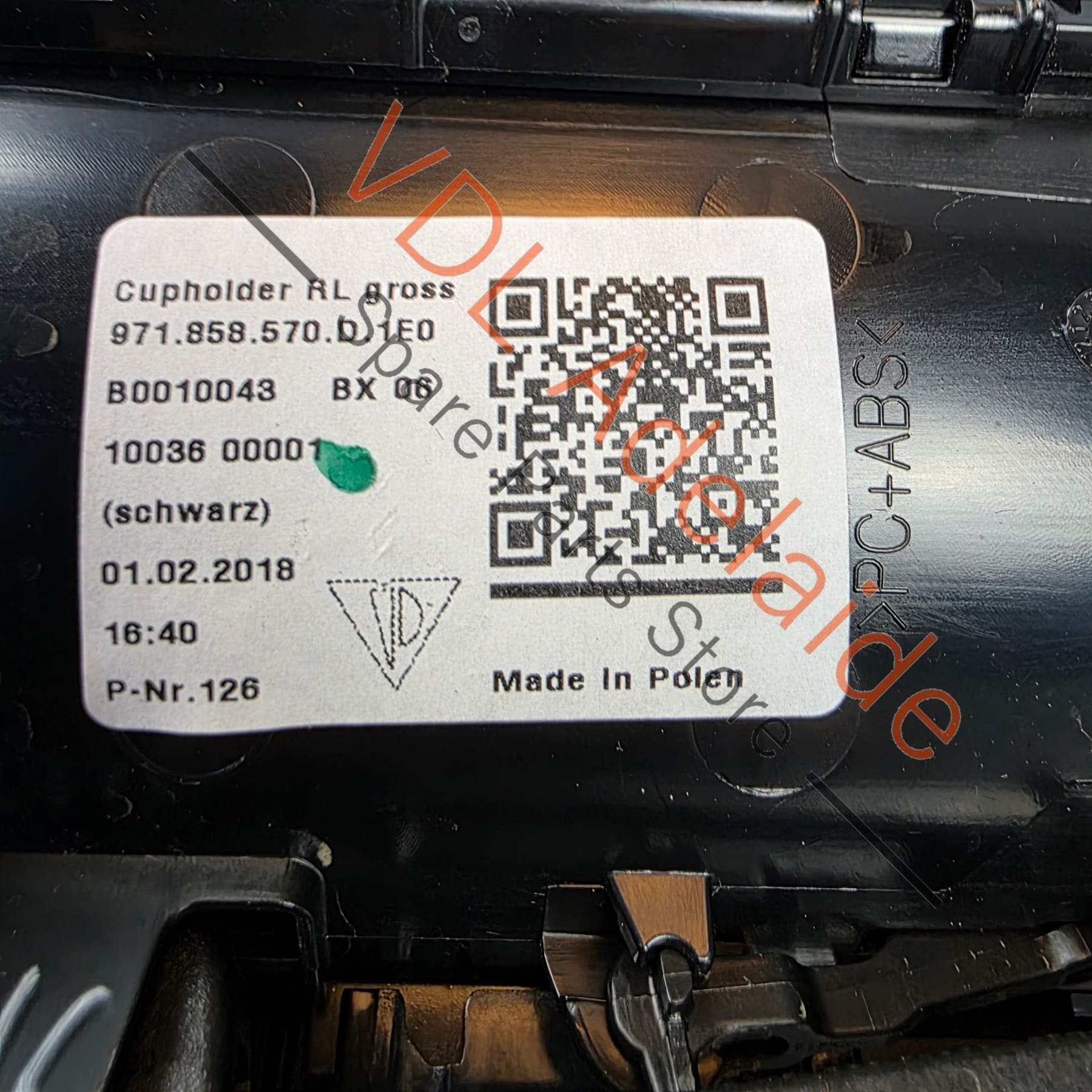 971858570D     Porsche Panamera 971 Centre Console Pop up Drinks Cup Holder Large Rear 971858570D