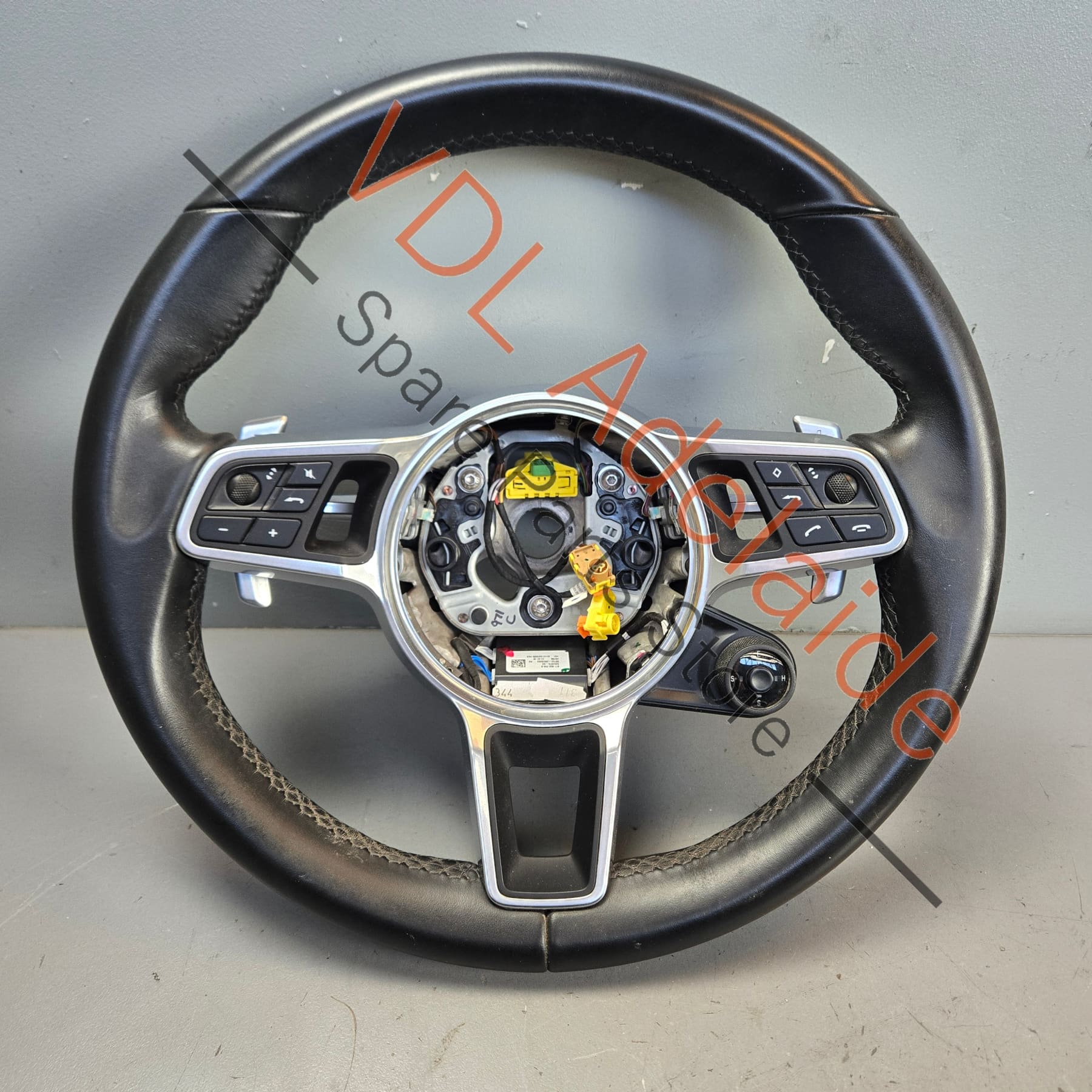 971419091SFA34 971959256G 95B419732BGT8 971998540GT8  Porsche PSRB Sport Mode Chrono Multifunction Black Steering Wheel w PDK Paddles 971419091DH 971419091SF A34