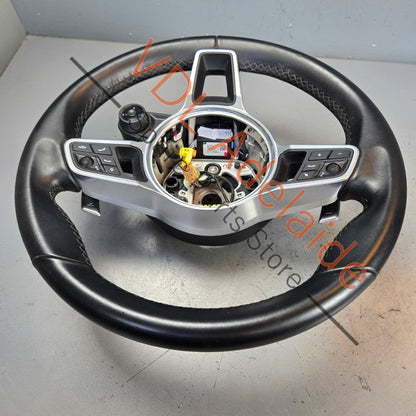 971419091SFA34 971959256G 95B419732BGT8 971998540GT8  Porsche PSRB Sport Mode Chrono Multifunction Black Steering Wheel w PDK Paddles 971419091DH 971419091SF A34