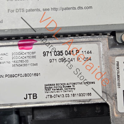 971035041P 971035041R    Porsche Panamera 971 Central Computer Main-unit MIB2 SD Card Reader Infotainment Harman 971035041P