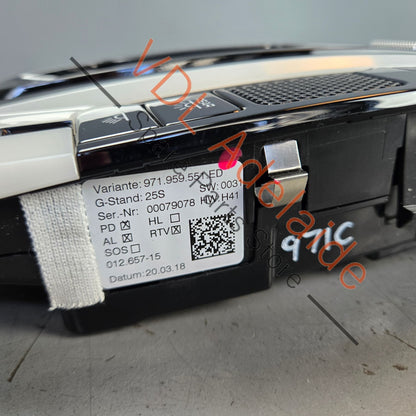 971959551ED 971959551LHHTO    Porsche Panamera 971 Overhead Dome Light Sun Roof Switch Panel 971959551ED 971959551LH